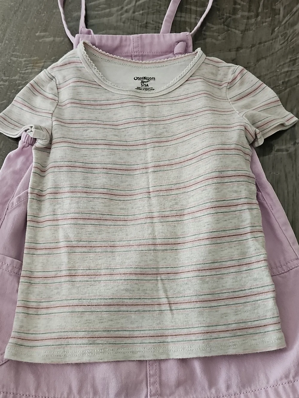 Oshkosh B'gosh Toodler Girls 2pc Dress And Blouse 5T